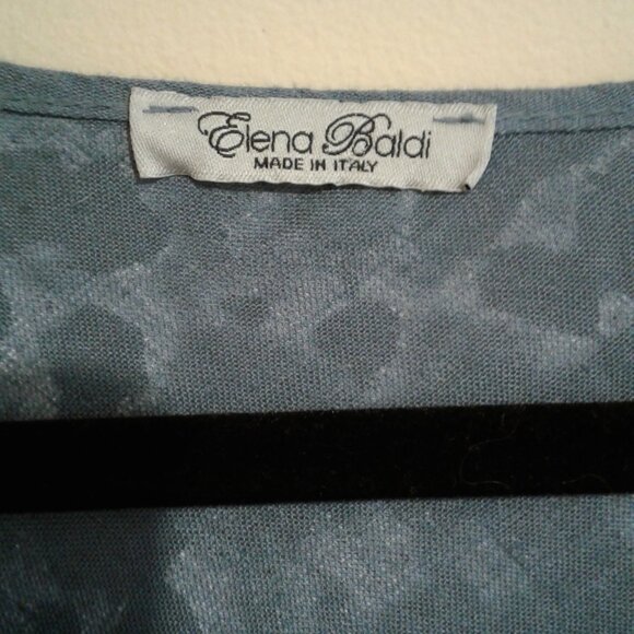 Elena Baldi Boho 100% linen tie dye patten cape - Picture 7 of 7